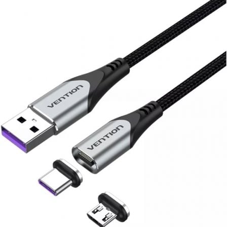 Cable USB 2.0 Vention CQNHD/ USB Macho/ MicroUSB Macho
